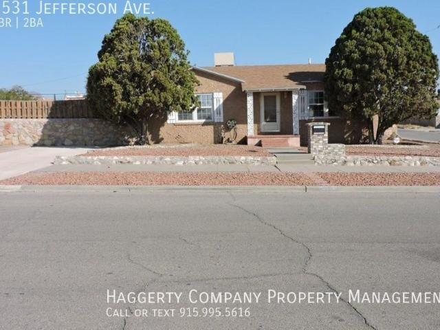 3 BR, 2 BA Apartment 3531 Jefferson Ave El Paso, TX 79930
