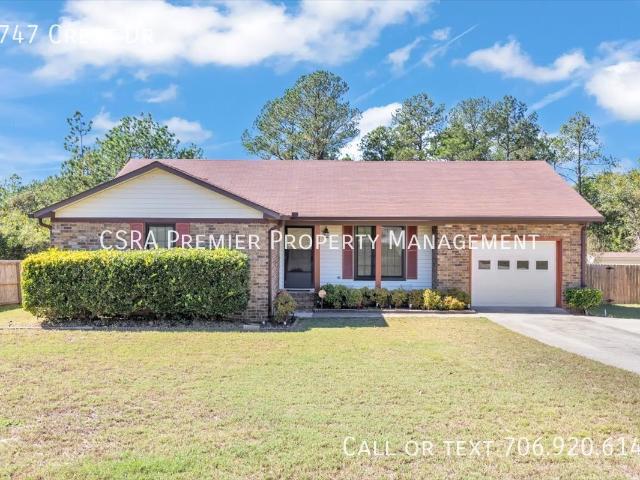 3 BR, 2 BA Apartment 3747 Crest Dr, Hephzibah, GA 30815