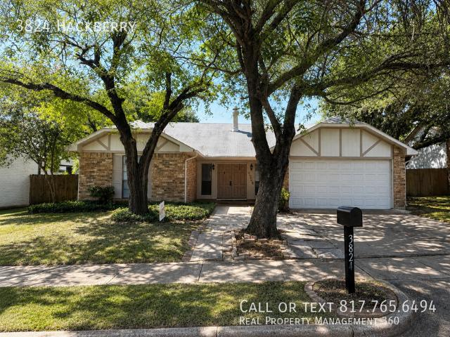 3 BR, 2 BA Apartment 3824 Hackberry, Bedford, TX 76021