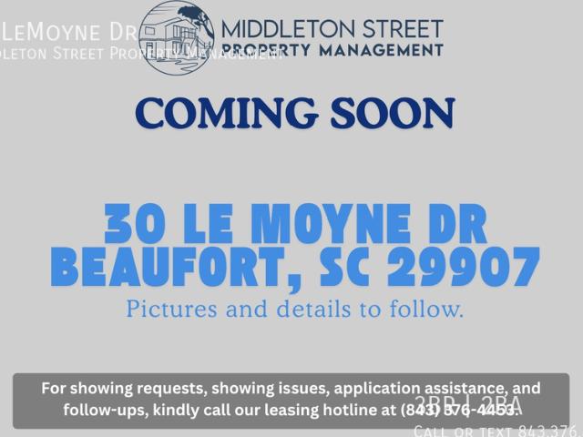 3 BR, 2 BA Apartment 30 LeMoyne Dr, Beaufort, SC 29907