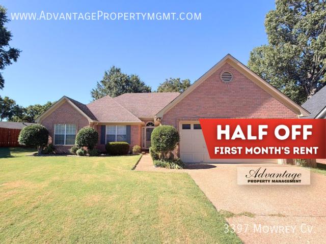 3 BR, 2 BA Apartment 3397 Mowrey Cv Bartlett, TN 38135