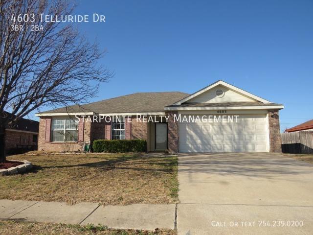 3 BR, 2 BA Apartment 4603 Telluride Dr, Killeen, TX 76542