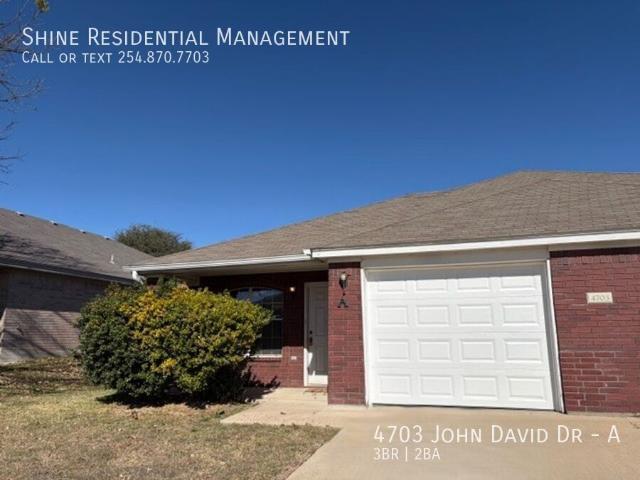 3 BR, 2 BA Apartment 4703 John David Dr, Killeen, TX 76549