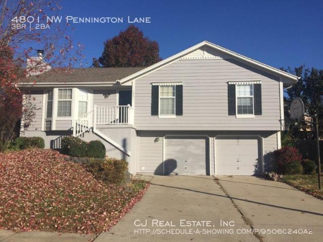 3 BR, 2 BA Apartment 4801 NW Pennington Lane, Blue Springs, MO 64015