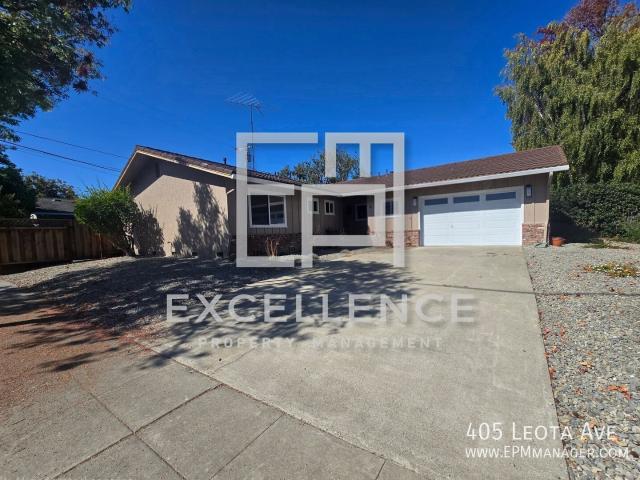 3 BR, 2 BA Apartment 405 Leota Ave, Sunnyvale, CA 94086
