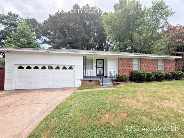 3 BR, 2 BA Apartment 4235 Argonne St Memphis, TN 38127