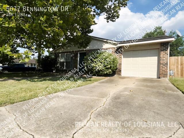 3 BR, 2 BA Apartment 5077 Bennington DR, Marrero, LA 70072