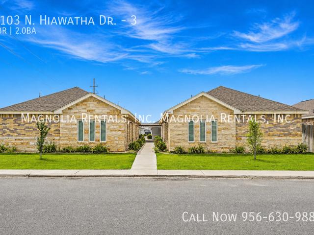3 BR, 2 BA Apartment 5103 N. Hiawatha Dr Pharr, TX 78577