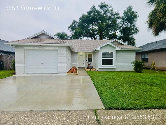 3 BR, 2 BA Apartment 5353 Southwick Dr, Tampa, FL 33624