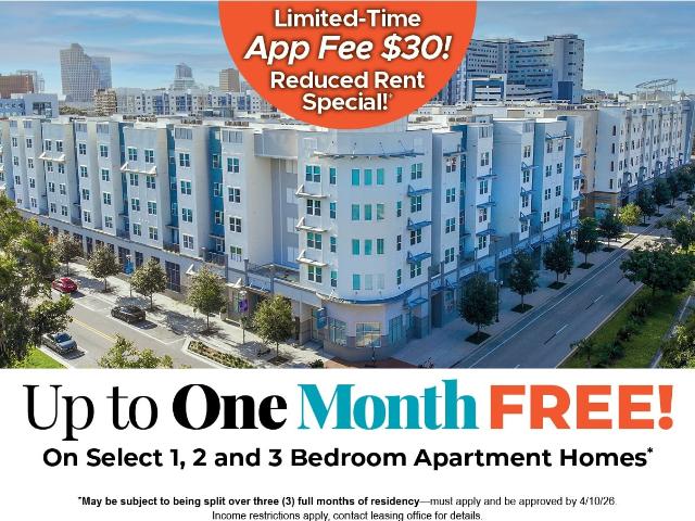 3 BR, 2 BA Apartment 659 W Amelia Street Unit 428, Orlando, FL 32801