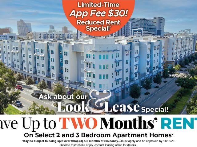 3 BR, 2 BA Apartment 659 W Amelia Street Unit 526, Orlando, FL 32801
