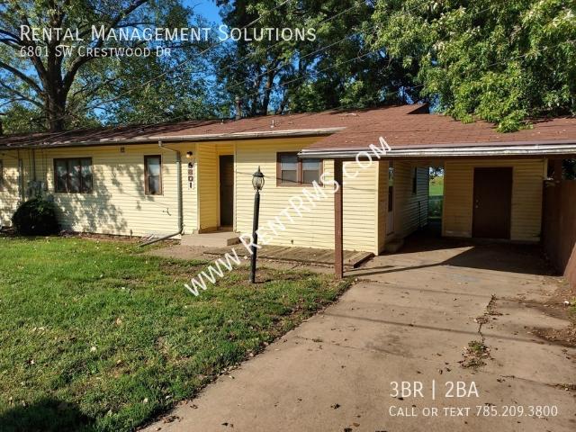 3 BR, 2 BA Apartment 6801 SW Crestwood Dr, Topeka, KS 66619