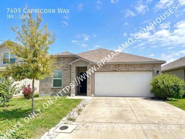 3 BR, 2 BA Apartment 7409 Capricorn Way, Converse, TX 78109