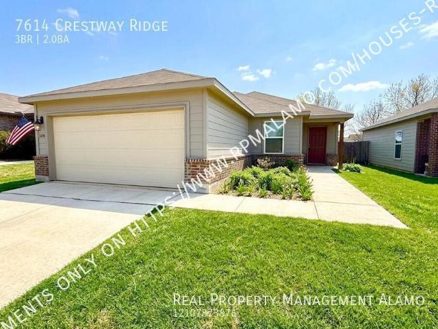 3 BR, 2 BA Apartment 7614 Crestway Ridge, San Antonio, TX 78244
