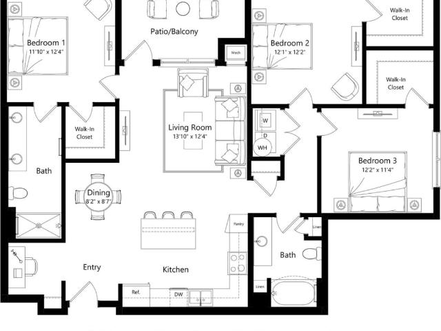 3 BR, 2 BA Apartment 7000 Galactic Loop Unit 4101, Winter Garden, FL 34787