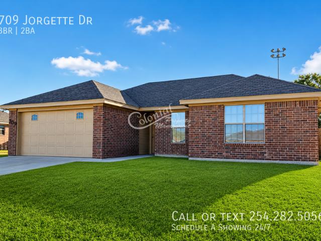 3 BR, 2 BA Apartment 709 Jorgette Dr, Harker Heights, TX 76548