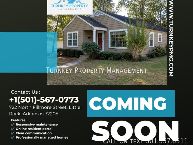 3 BR, 2 BA Apartment 722 N Fillmore St, Little Rock, AR 72205