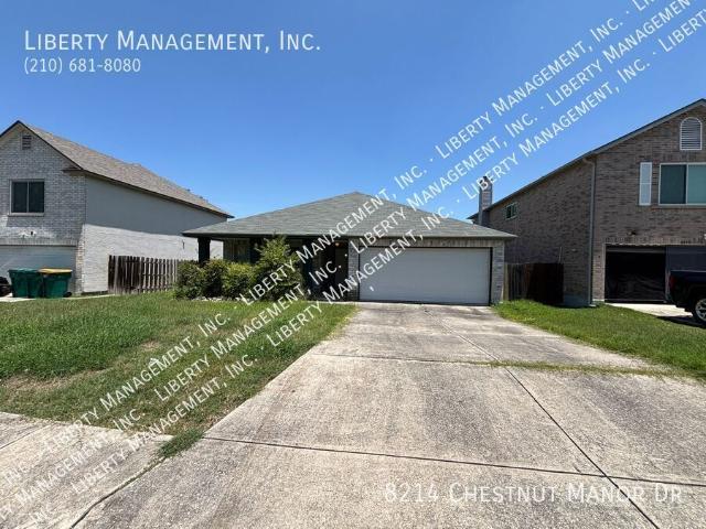 3 BR, 2 BA Apartment 8214 Chestnut Manor Dr, Converse, TX 78109