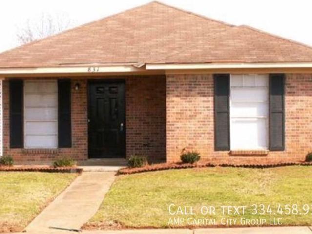 3 BR, 2 BA Apartment 831 N Pass Road, Montgomery, AL 36110