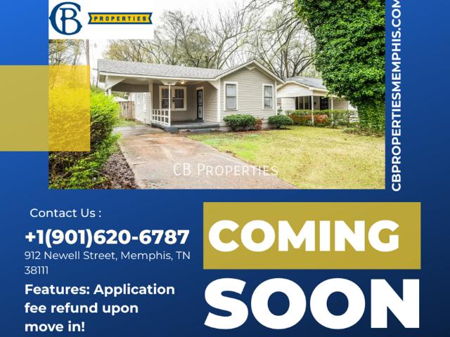 3 BR, 2 BA Apartment 912 Newell St, Memphis, TN 38111