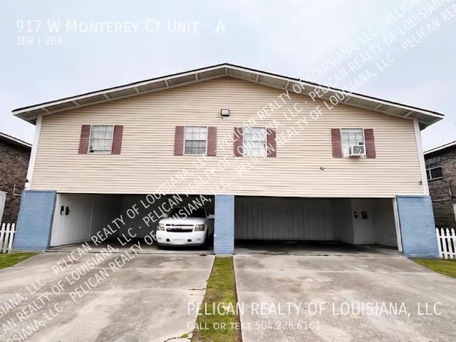 3 BR, 2 BA Apartment 917 W Monterey Ct Unit, Terrytown, LA 70056