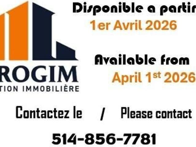 3 CH 1 SDB Montréal $1,800 /mo
