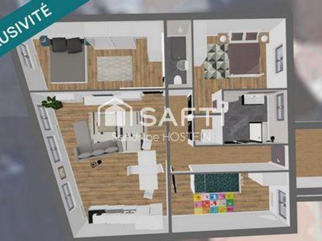 3 chambres, Villerupt Lorraine 54190 98113686