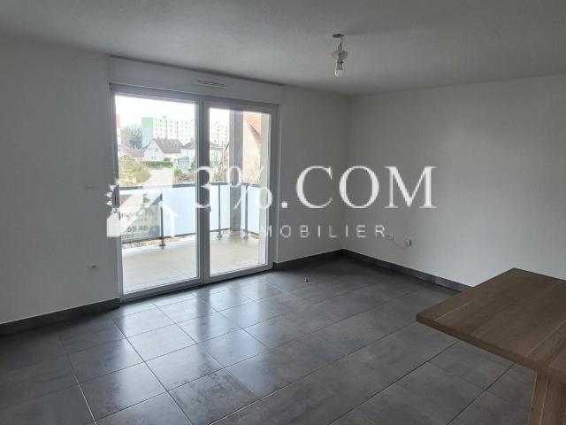 3%.COM: A Lingolsheim T2 de 45,88m2, terrasse, parking doub