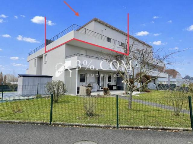 3%.COM EXCLUSIVITE ROHRWILLER, F2 de 49m2, GRANDE TERRASS