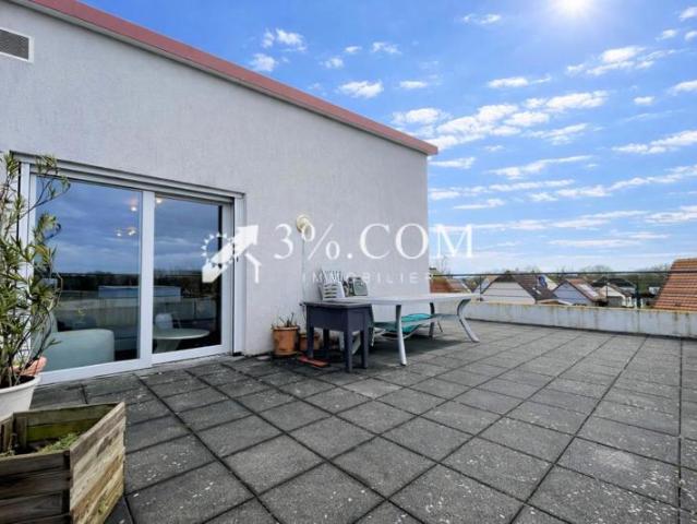 3%.COM EXCLUSIVITE ROHRWILLER, F2 de 49m2, GRANDE TERRASS