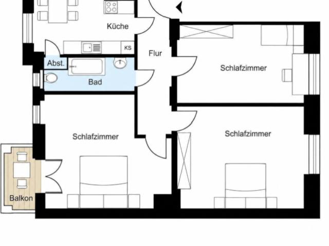 3 helle WG Zimmer nahe S Bahnhof Schöneweide & HTW | ab sofort | Anmeldung möglich