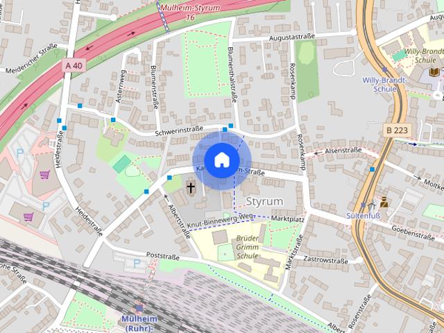 3 Kaltmieten frei für SelbstrenoviererHelle und gut geschnittene Wohnung in Mühlheim an der Ruhr mit Balkon