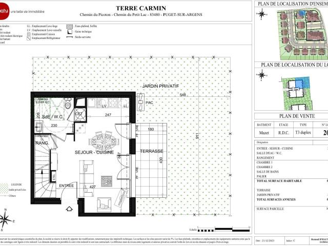3 pièces · 61.74 m²
