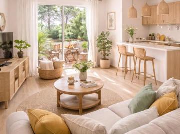 3 PIECES TRAVERSANT Parc Bordelais – 2 TERRASSES & PARKING