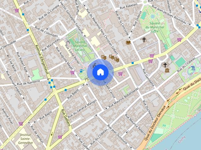 3 pièces Asnieres Sur Seine Vue Paris