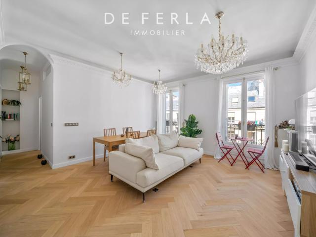 3 pièces d’exception au dernier étage avec balcon – Opéra Garnie