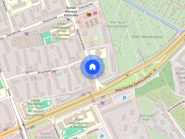 3 pokoje 55 m2 ul.Międzynarodowa58/60A Saska Kępa. Najem okazjonalny