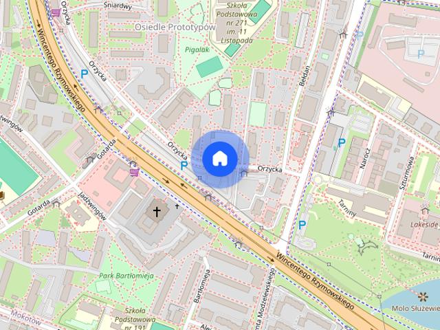 3 pokoje,88m2,Mokotów,ul. Orzycka / Nowe z Garażem/Metro Służew