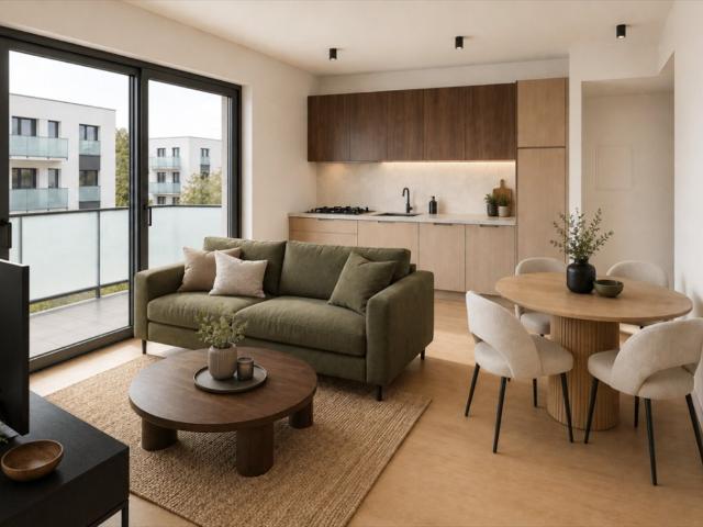 3 pokojowe mieszkanie 45,96 m² w Poznaniu blisko Kampusu Morasko