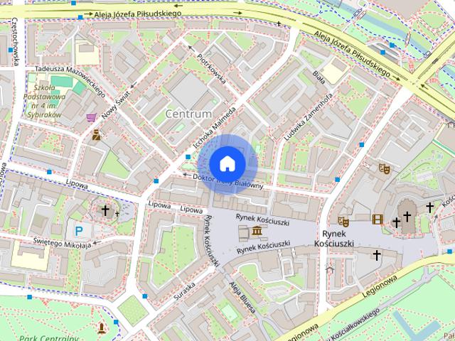 3 pokojowe mieszkanie w ścisły centrum. Białówny