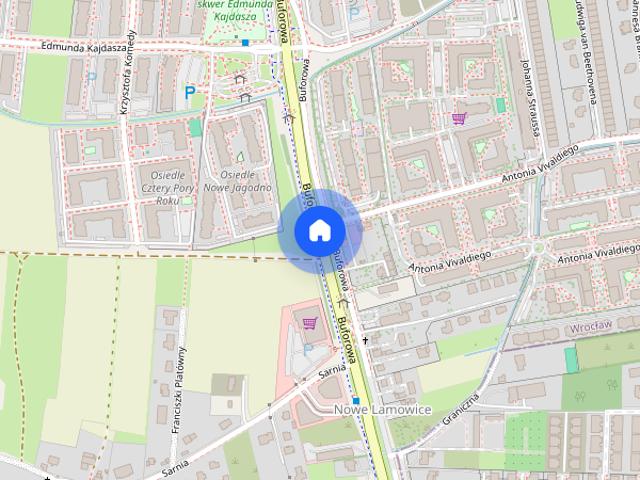 3 pokojowe mieszkanie z balkonem, Jagodno, wysoki standart