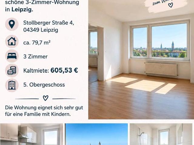 3 Raum Wohnung in Leiipzig Thekla