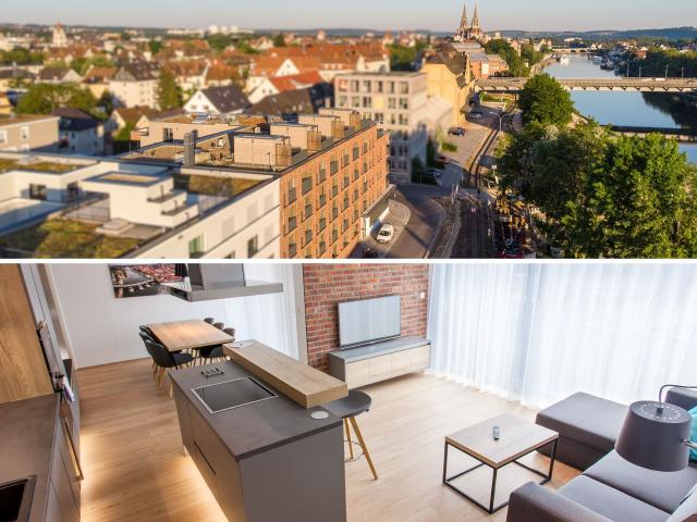 3 room apt. new building, modern, close to the centre, Danube view, VAT included & car parking
