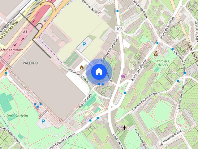 3 room apartment in Grand Saconnex