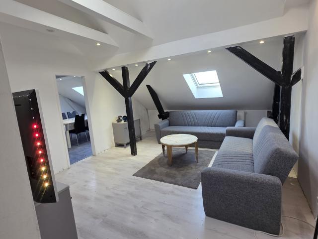 3 Room Attic Apartment with Character – Historic Railway Building, Furnished & All Inclusive