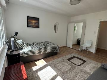 3 room flat with TV, WiFi, kitchen, shower/WC, furniture, washing machine and balcony, Stuttgart Amsterdam Apartments for Rent