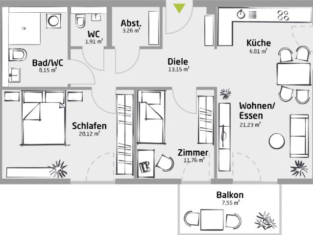 3 Schlafzimmer Wohnung Pfullingen Deutschland LS90541948