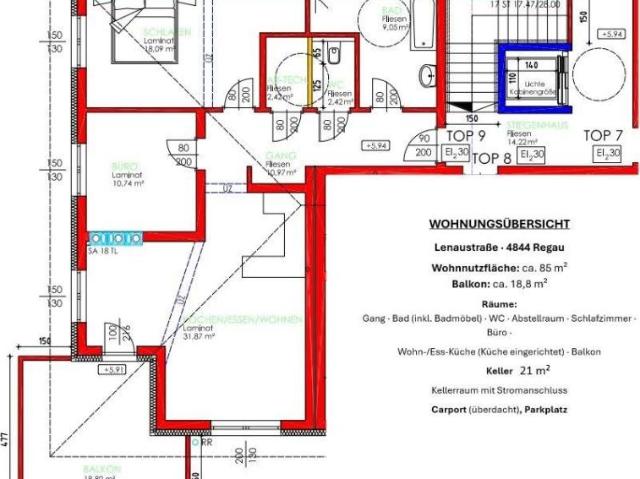 3 Schlafzimmer Wohnung Regau AUT 105335399