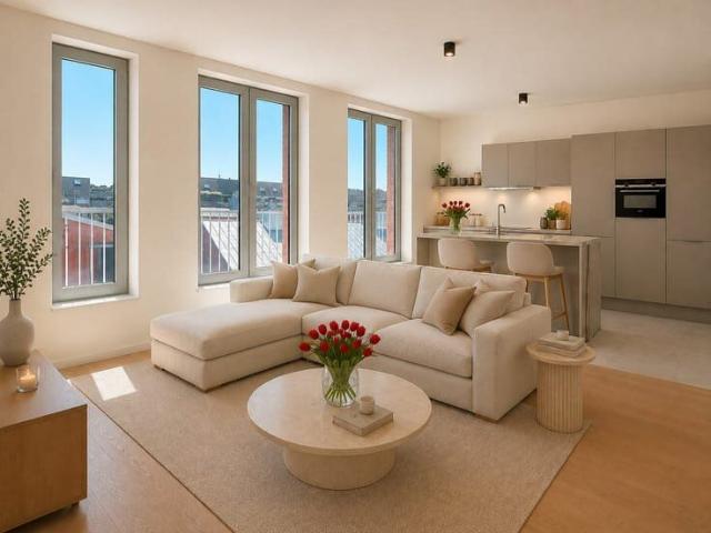 3 slaapkamer appartement te huur met 2 terrassen in hartj.