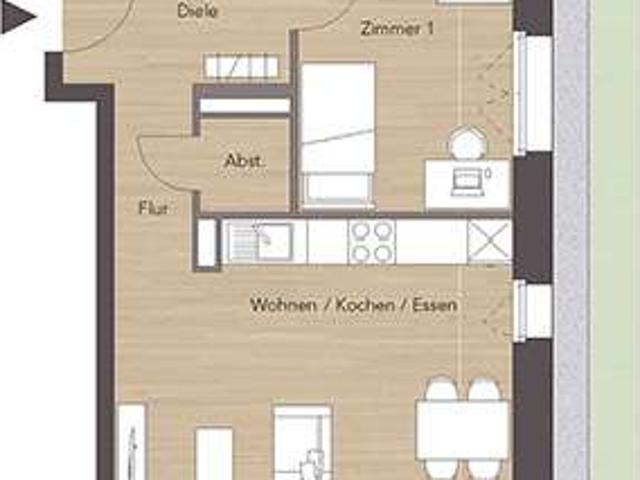3 Zi Erdgeschosswohnung mit Garten und Terrasse WE503